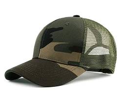 CHENNUO Camouflage Army Mesh Cap Trucker Hat Baseball Cap Herren Netz Sommer Sport Kappe (Camouflage-2) von CHENNUO