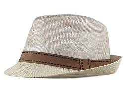 CHENNUO Panamahüte Damen und Herren Strohhut Fedora Hut Sommerhut Strandhut Sonnenhut (Beige) von CHENNUO