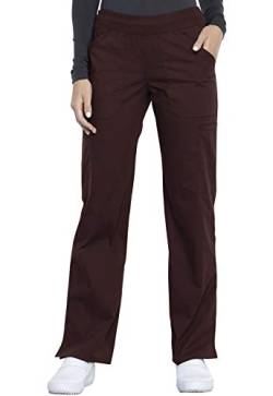 Workwear Professionals Schlupfhose für Damen, Cargohose, weicher Stretch WW170, Espresso, Groß von CHEROKEE