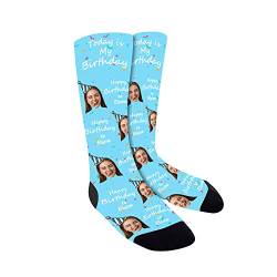 CHIC DIARY Lustige Socken mit Gesicht Personalisiert Foto Socken Damen Herren Familiensocken Geburtstag Jubiläum Geschenk von CHIC DIARY