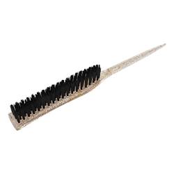 Teasing Bürste Rattenschwanzbürste Glanzgriff Tragbares Haarstyling-Werkzeug für Männer und Frauen für zu Hause (Gold) von CHICIRIS