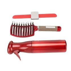 Vent Bürste Haarspange Handgelenkstütze Professionelle Ergonomische Haarnebelflasche Für Männer Frauen Für Zuhause (Rot) von CHICIRIS