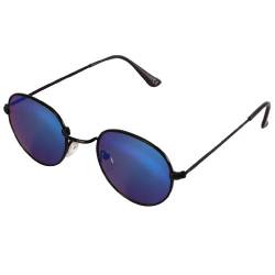 CHICNET Hochwertige Sonnenbrille kleine Gläser John Lennon Hippie Brille Metall bunt verspiegelt 400 UV unisex blau von CHICNET