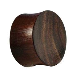 CHICNET Teakholz Holz Plug Tunnel Expander Unisex Ohrschmuck Organic Ohrstecker Ohrringe Piercing 04 mm von CHICNET