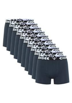 CHIEMSEE Boxershorts Herren I 10er Set Kurze Herren Unterhosen mit elastischem Waistband Style I Regular fit Boxershorts Men aus atmungsaktiver Baumwolle I 2 Farben, Größe S-4XL von CHIEMSEE