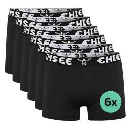 CHIEMSEE Boxershorts Herren I 6er Set Kurze Herren Unterhosen mit elastischem Waistband Style I Regular fit Boxershorts Men aus atmungsaktiver Baumwolle I 2 Farben, Größe S-4XL von CHIEMSEE