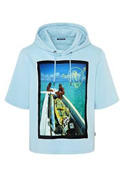 CHIEMSEE Kurzarm-Hoodie mit Frontprint von CHIEMSEE