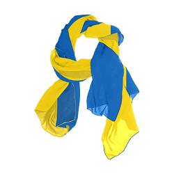 Ukraine Flagge Langer Schal Schal Wrap für Frauen seidige Schals Elegant Strand Sarong Wrap, Flagge der Ukraine von CHIFIGNO
