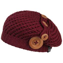 CHILLOUTS Damen Nelly Hoed Beanie Mütze, Bordeaux, Einheitsgröße von CHILLOUTS