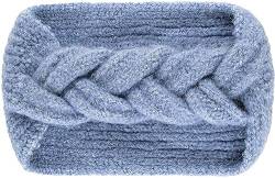warme Stirnband mit 55% recyceltem Polyester - geflochtenesChillouts Lou Headband - Damen blau von CHILLOUTS