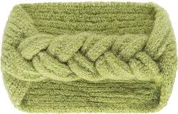 warme Stirnband mit 55% recyceltem Polyester - geflochtenesChillouts Lou Headband - Damen grün von CHILLOUTS