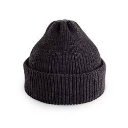 CHOK.LIDS Fisherman Beanie kurz gestrickt Klassische Manschette Schädel Kappen Outdoor Winter stilvolle Trawler Sailor Beanies für Herren und Damen (Holzkohle) von CHOK.LIDS