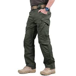 CHOUBAGUAI Übergröße 5XL Militär Taktische Hose Wasserdichte Cargohose Herren Atmungsaktive Armee Kampfhose Arbeit Jogger Dropshipping-5XL, ix9 ArmyGreen von CHOUBAGUAI