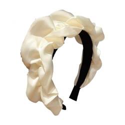 Elegantes Faltentuch-Haarband for Frauen, Haarhalter, Gesicht waschen, Maske auftragen, Stirnband, Kopfbedeckung, Haar-Accessoires (Color : 2, Size : One size) von CHRISK