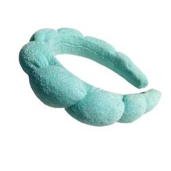 Schwamm-Stirnband, versiertes Stirnband, geschwollenes Stirnband, Make-up-Blase, Frottee, Co. Spa, Retro-Haarbänder, weiches Haarband, Kopfbedeckung (Color : 2, Size : One size) von CHRISK