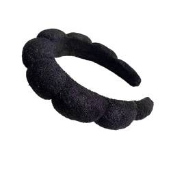 Schwamm-Stirnband, versiertes Stirnband, geschwollenes Stirnband, Make-up-Blase, Frottee, Co. Spa, Retro-Haarbänder, weiches Haarband, Kopfbedeckung (Color : 3, Size : One size) von CHRISK