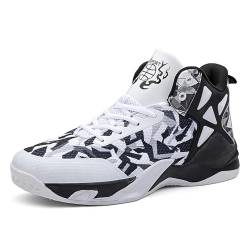 Männer Basketball Schuhe No-Rutsch Atmungsaktive Outdoor Schuhe für Frauen Mode Graffiti Training Schuhe von CHRRUXIN