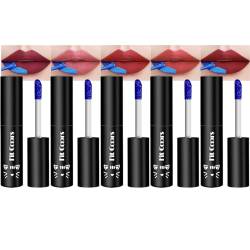 CHSEEO 5 Farben Peel Off Lip Stain Set, Magic Tattoo Lipgloss Set Lip Tint, Non-Stick Easy Peel Off Matt Waterproof Long Lasting Lipstick, Lippenstift Set Für Frauen Mädchen Womens Girl Makeup #2 von CHSEEO