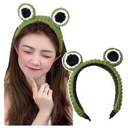 CHUANGOU Frog Knitted Headband, Large Eye, Cute Headband, Women's Haarband, Cute Korean Headband for Women Girls, Women Girls Hair Accessories von CHUANGOU