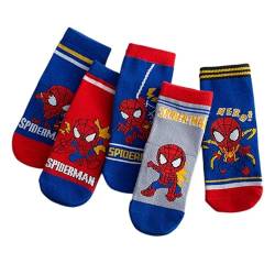 CHUANGOU Socke Spiderman Jungen Socken 5 Pairs von CHUANGOU