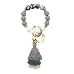 CHUQING Schlüsselanhänger Armband Elegant Keychain Bracelet frau Perlen Schlüsselbund Schlüsselkette Damen von CHUQING