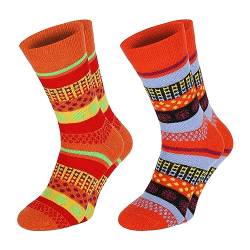 Chili Lifestyle Socks 4 Paar bunte warme Wollsocken. Unisex - warme Wollsocken Herren 43-46 Wolle Fashion Wollsocken Damen 39-42 dicke Wollsocken - extra warme Wintersocken von CHiLI Lifestyle Socks