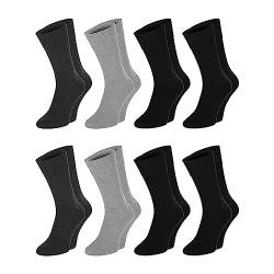 ChiliLifestyle Diabetiker Diabetiker, 8 Paar, schwarz, grau, blau, Größe: 43-46 von CHiLI Lifestyle Socks