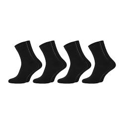 ChiliLifestyle Herren Diabetiker Socke, 8 Paar, Weichbund Herren Damen Supersoft ohne Gummidruck Baumwolle schwarz grau blau, Größe:43-46 von CHiLI Lifestyle Socks