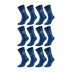 ChiliLifestyle Jimmy BluJeans, 12 Paar, für Damen und Herren, Sport und Freizeit, Baumwolle, Blau Töne Weichbund, designed in Germany von CHiLI Lifestyle Socks