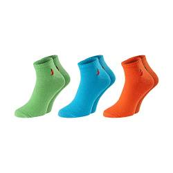 ChiliLifestyle Quarter Sneaker Kurzschaft, 3 Paar, für Damen und Herren, Sport und Freizeit, atmungsaktiv, farbig, bunt von CHiLI Lifestyle Socks