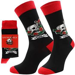 ChiliLifestyle Socks 1 Paar Geschenksocken mit witziger Banderole für Damen & Herren atmungsaktiv und nachhaltig produziert, Größe:36-40, Variante:Tattoo von CHiLI Lifestyle Socks