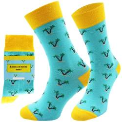 ChiliLifestyle Socks 1 Paar Geschenksocken mit witziger Banderole für Damen & Herren atmungsaktiv und nachhaltig produziert, Größe:41-45, Variante:Insel von CHiLI Lifestyle Socks