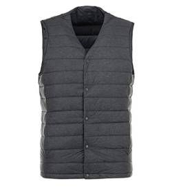 CIDCIJN Herren Daunenweste,Matt Fabric Men Duck Down Weste V-Ausschnitt Ultraleicht Ärmellose Leichte Windjacke Gepolsterte Outdoor Gilet Outwear, Navy, 4Xl von CIDCIJN