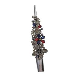 1stk Retro Große Strass Metall Horn Clip Kopfschmuck Entenschnabel Clip Kristall Haarspange Haarschmuck Haarspangen Haarstyling Haarspange Alligator Fräulein Acryl Metallclip von CIMAXIC