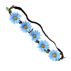 5st Blumenkopfbedeckungen Gänseblümchen-stirnbänder Haarkranz Brautblumen Stirnband Sonnenblumen-stirnband Damen Stirnbänder Blumenmädchen-stirnband Hawaiisch Krone Frau Blütenkopf von CIMAXIC