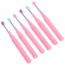 6St Lippenpinsel Lidschattenpinsel Lippenmaskenpinsel aus Silikon Applikatorpinsel für Lippenstift Lippenapplikatoren Make-up-Tools für Frauen Make-up- aus Silikon bilden von CIMAXIC