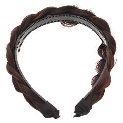 Geflochtenes Stirnband Haarschmuck Versorgung Dekorative Haarspange Haarschmuck Für Frauen Haarspange Mit Geflochtenem Haardesign Chemische Faser Jahrgang Mädchen Pferdeschwanz von CIMAXIC