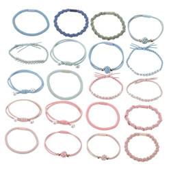 Haargummis Für Damenhaare Haarring Pferdeschwanzmanschetten Armband-haargummis Für Frauen Pferdeschwanz-haarmanschette Pferdeschwanzhalter Nylon Haarschmuck Elastizität von CIMAXIC