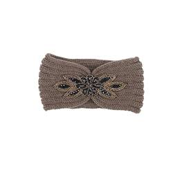 Kristall Gestricktes Stirnband Geflochtenes Stirnband Stylische Stirnbänder Für Damen Haarbänder Für Damenhaar Modische Stirnbänder Bandana Für Frauen Ohrenschützer Fräulein Winter von CIMAXIC