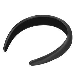 Stirnband gepolstertes Haarband Haarreif schwarzes Haarband elegant modische Stirnbänder Satin-Stirnbänder Haarschmuck für Damen dünner Schnitt Kopfbedeckung Schleife von CIMAXIC