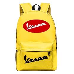 Kinderrucksäcke für Servizio Vespa-Druck Schultasche Mädchen Jungen Teenager lässiger Rucksack Kinder-Büchertasche Urlaub Schultagsgeschenke-Yellow 4||45 * 31 * 13cm von CINASA