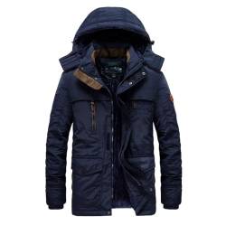 Herren Winterjacke Outdoor Parka Mantel Kapuze Windjacke Militär Dicke warme Oberbekleidung (Color : C7, Size : 6XL) von CIRONI