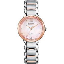 CITIZEN Damen Analog Quarz Uhr mit Edelstahl Armband EM0924-85Y von CITIZEN