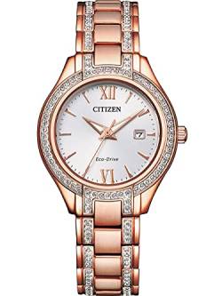 CITIZEN Damen Analog Quarz Uhr mit Edelstahl Armband FE1233-52A von CITIZEN