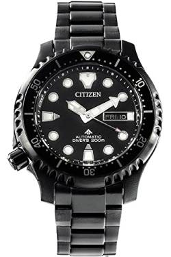 CITIZEN Herren Analog Automatik Uhr mit Edelstahl Armband NY0145-86EE von CITIZEN