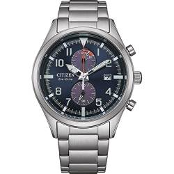 CITIZEN Herren Analog Japanisches Quarzwerk Uhr mit Edelstahl Armband CA7028-81L von CITIZEN