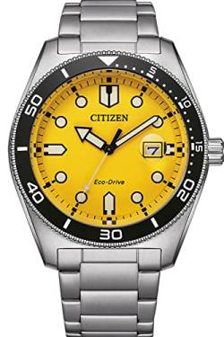 CITIZEN Herren Analog Quarz Uhr mit Edelstahl Armband AW1760-81Z, Silber von CITIZEN