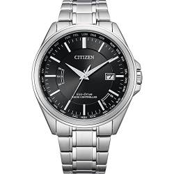 CITIZEN Herren Analog Quarz Uhr mit Edelstahl Armband CB0250-84E, Schwarz von CITIZEN