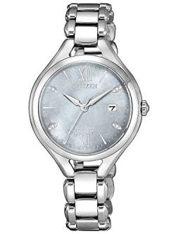 Citizen Damen Analog Eco-Drive Uhr mit Super Titanium Armband EW2560-86X von CITIZEN