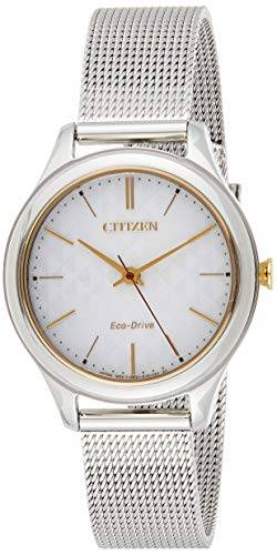 Citizen Damen Analog Quarz Uhr mit Edelstahl Armband EM0504-81A von CITIZEN